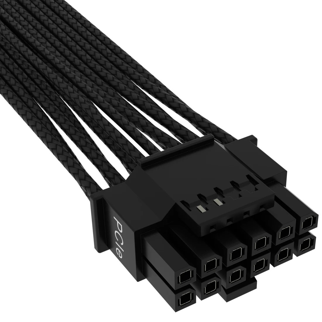 Premium Individually Sleeved 12+4pin PCIe Gen 5 12VHPWR 600W cable, Type 4, BLACK