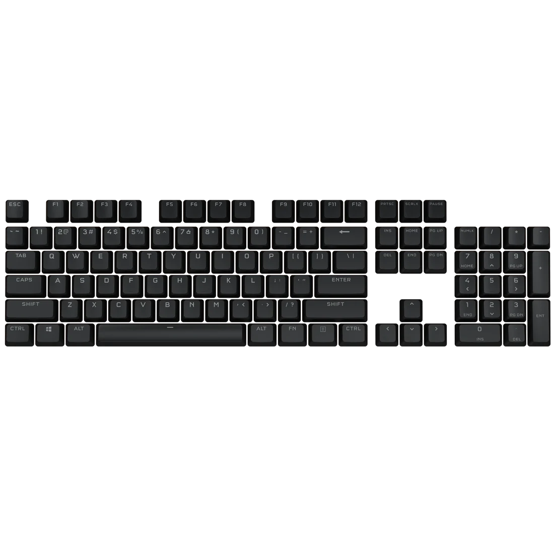 PBT DOUBLE-SHOT PRO Keycap Mod Kit — Onyx Black (NA)