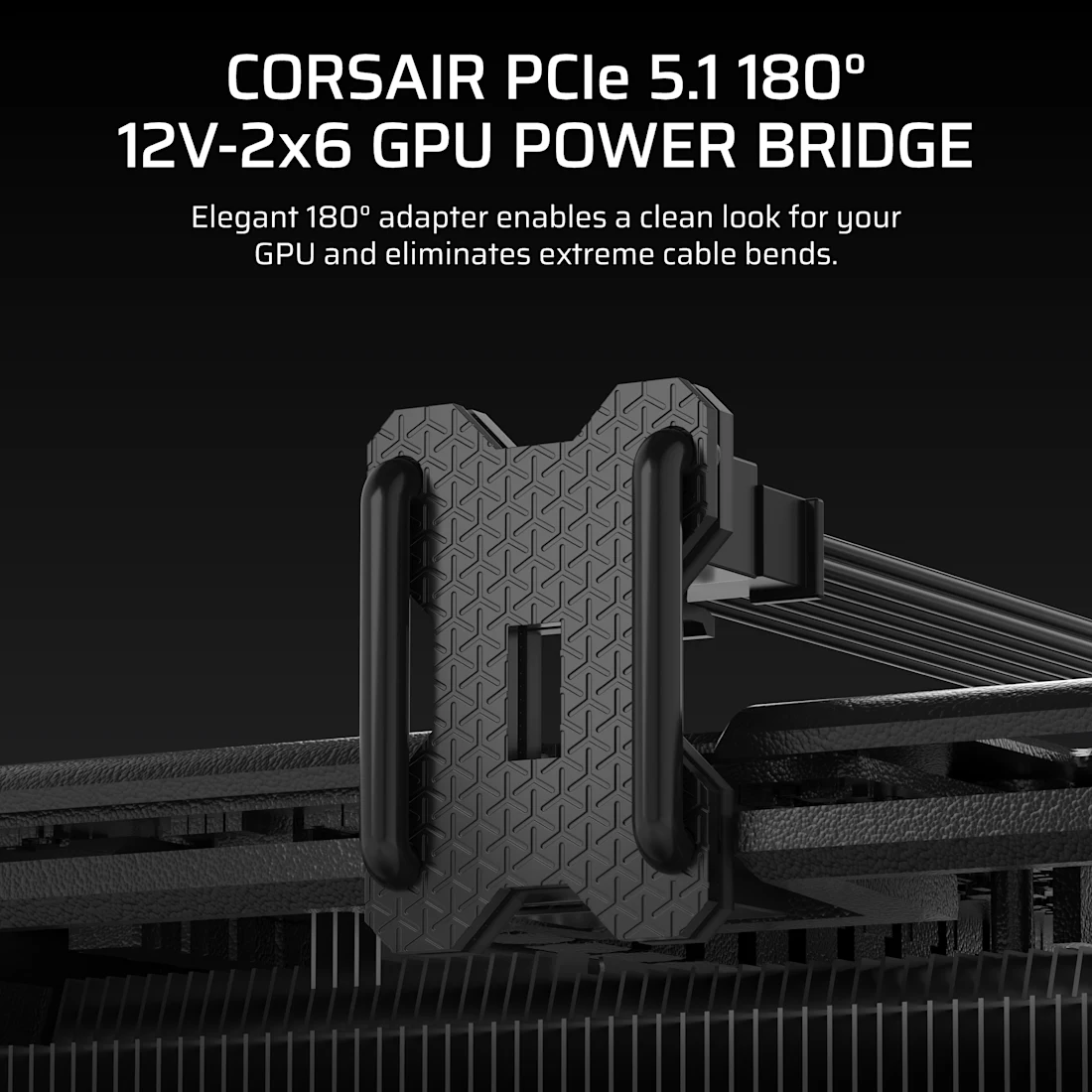 PCIe 5.1 180° 12V-2x6 GPU Power Bridge Style B - Thumbnail 4