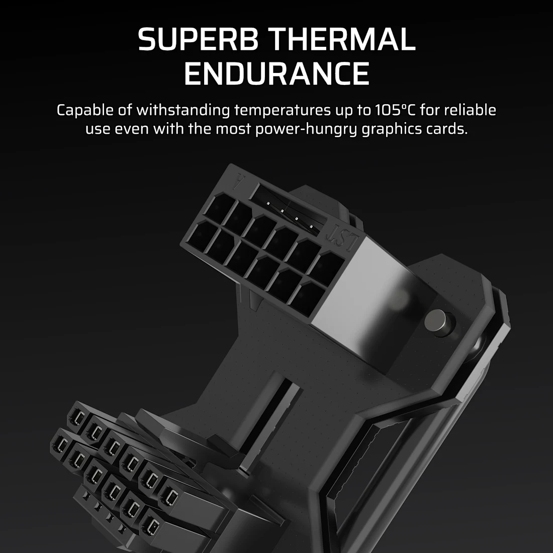 PCIe 5.1 180° 12V-2x6 GPU Power Bridge Style B - Thumbnail 5