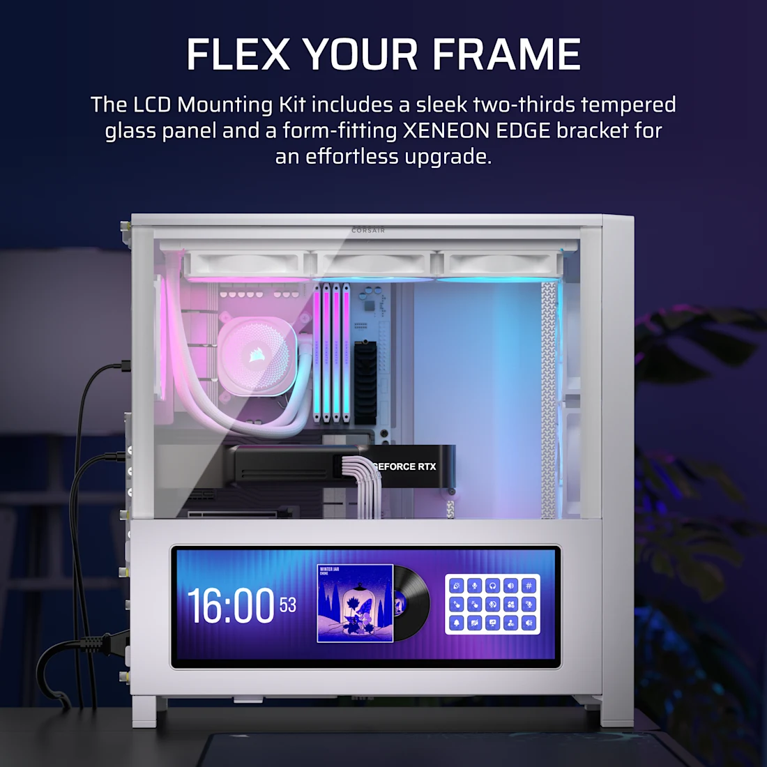 Corsair FRAME 4000 Series LCD Mounting Kit - Thumbnail 4