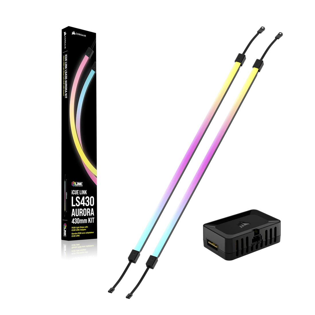 iCUE LINK LS430 Aurora RGB Light Strips - Thumbnail 4