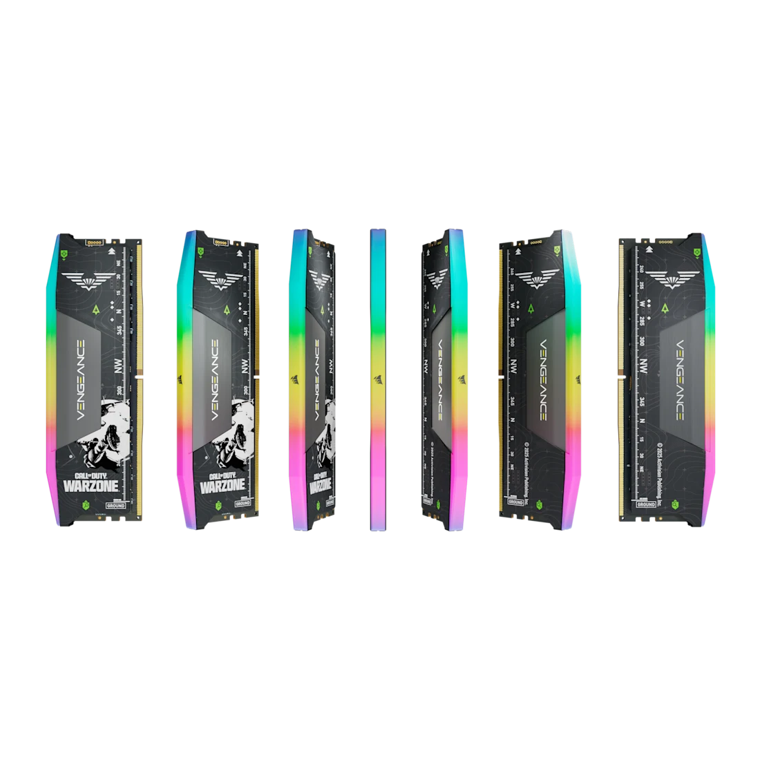 VENGEANCE® RGB 32GB (2x16GB) DDR5 DRAM 6000MT/s CL30 AMD EXPO & Intel XMP Memory Kit CALL OF DUTY®: WARZONE EDITION — Grey