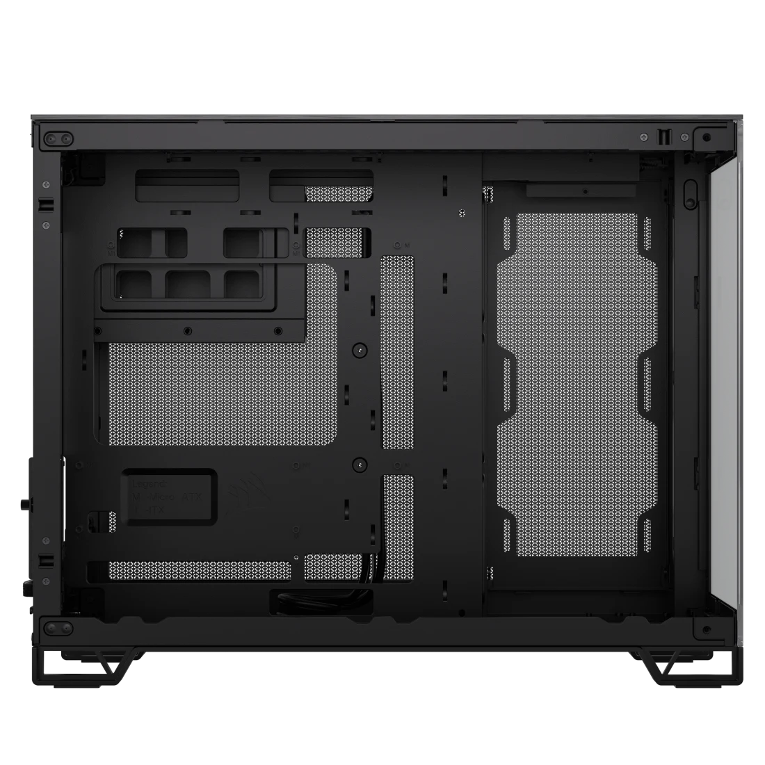 2500X Micro ATX Dual Chamber PC Case - Thumbnail 5