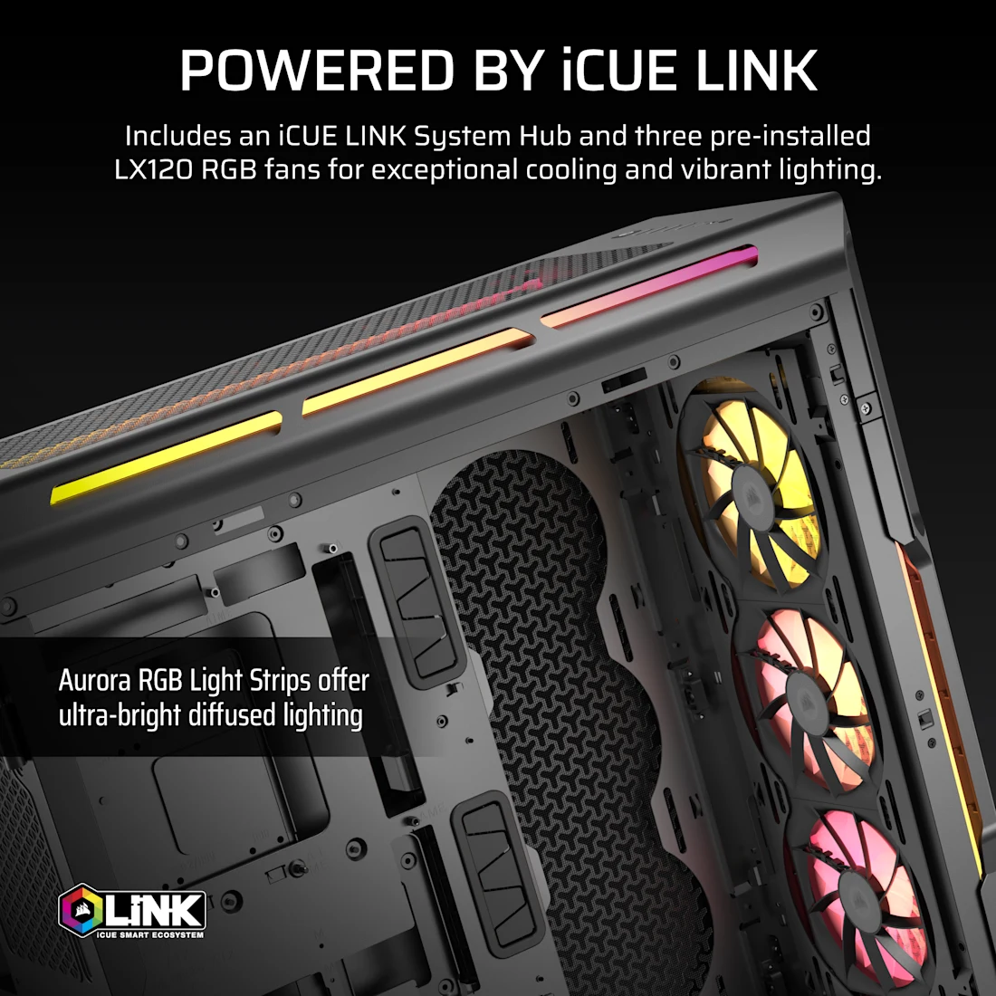 iCUE LINK 5000T LX RGB Mid-Tower High-Performance PC Case
