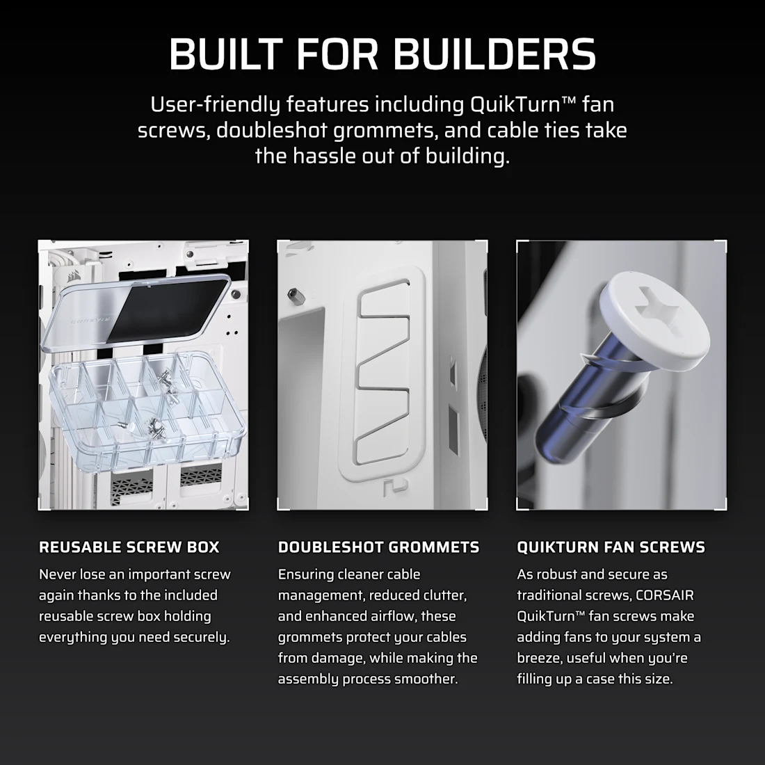 5000T Mid-Tower High-Performance PC Case - White