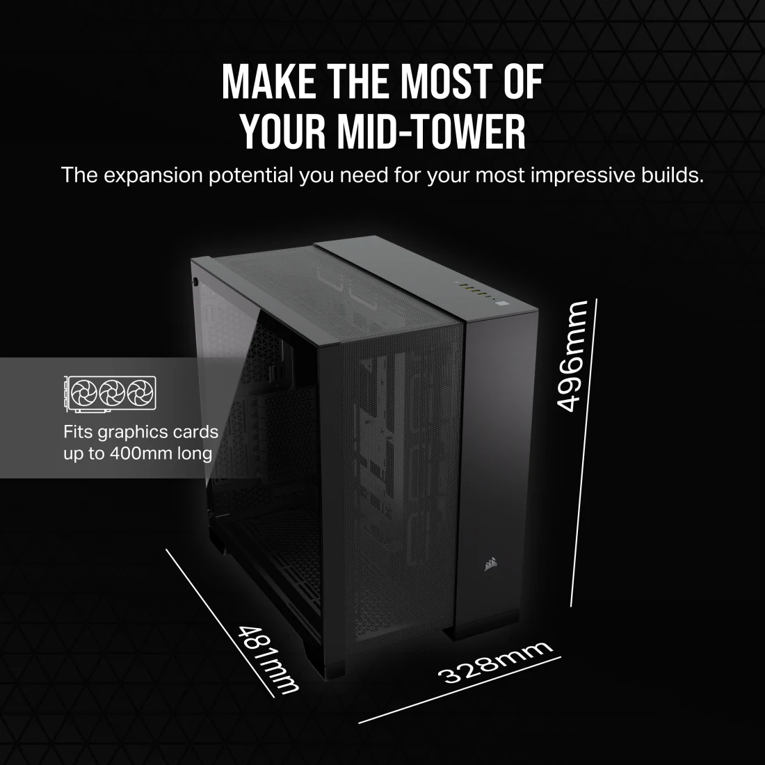 6500D AIRFLOW Mid-Tower Dual Chamber PC Case - Thumbnail 5