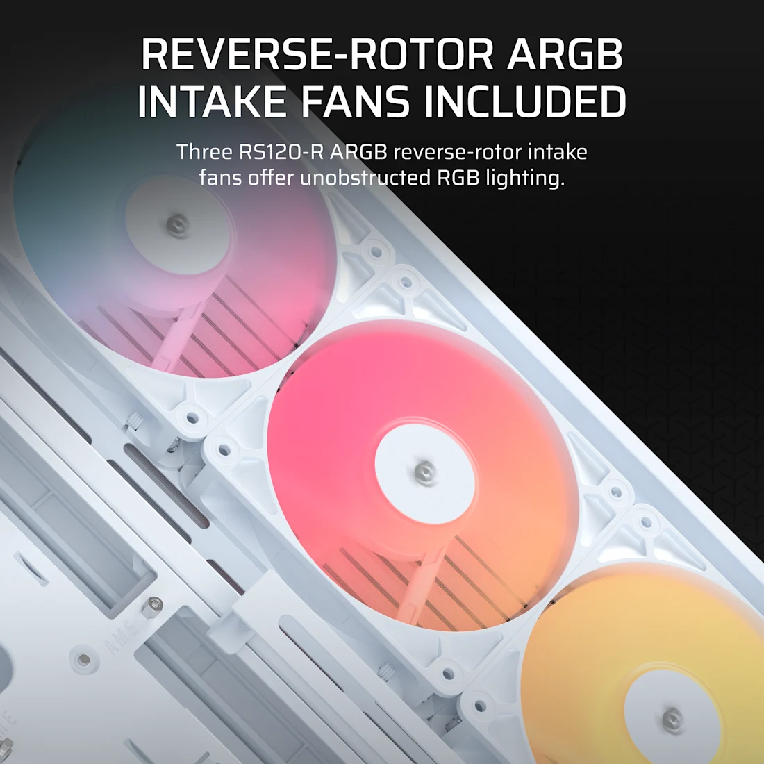 FRAME 4500X RS-R ARGB Panoramic Glass Mid-Tower PC Case - White