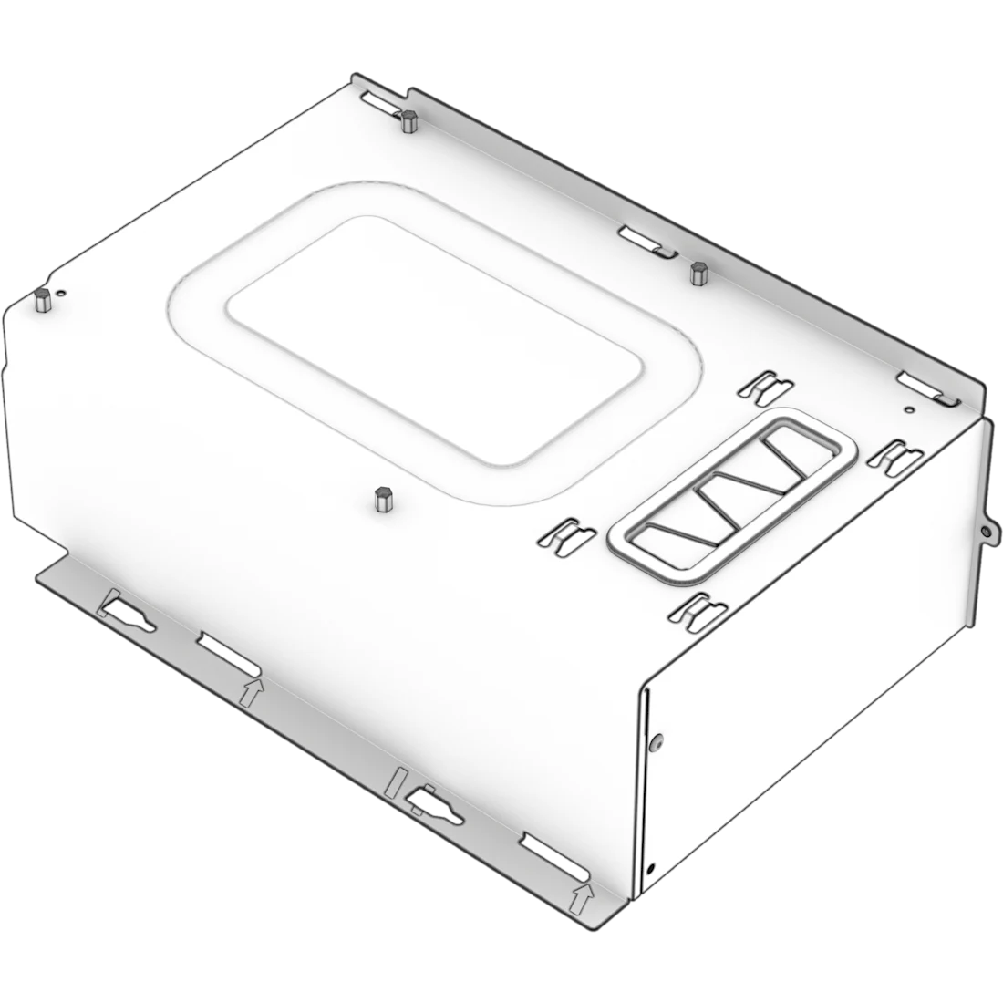 9000d 1000d replacement psu shroud white