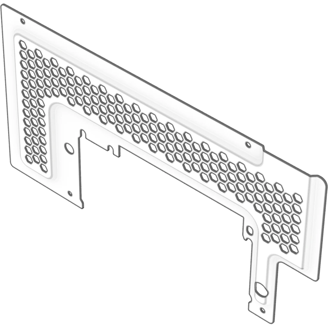 9000d 1000d replacement itx motherboard sfx psu cover plate white