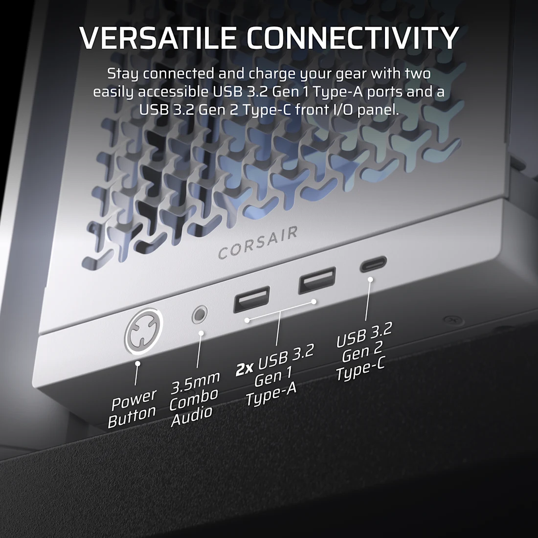 FRAME 4000D RS ARGB Modular Mid-Tower PC Case - White