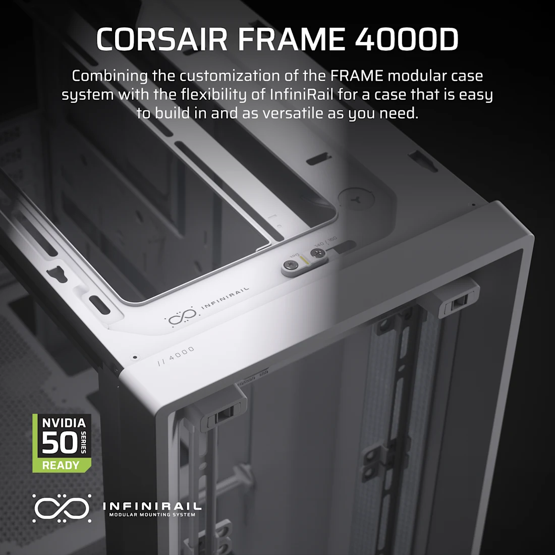 FRAME 4000D Modular Mid-Tower PC Case - White