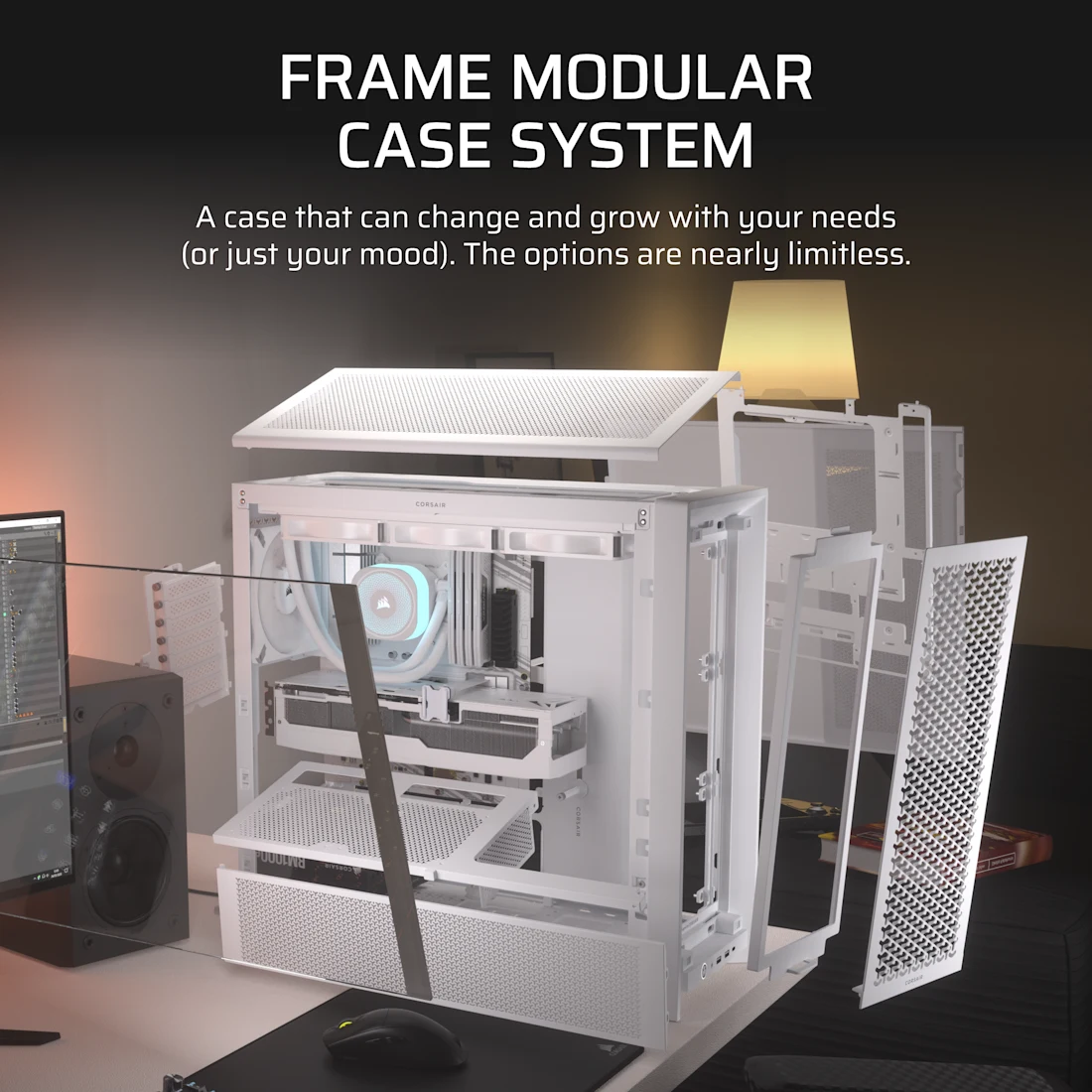 FRAME 4000D Modular Mid-Tower PC Case - White