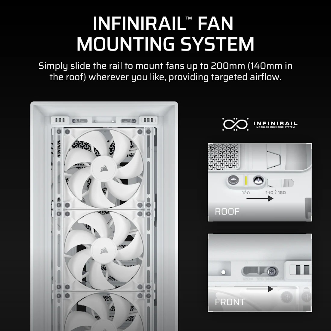 FRAME 5000D RS High-Airflow Mid-Tower PC Case - White