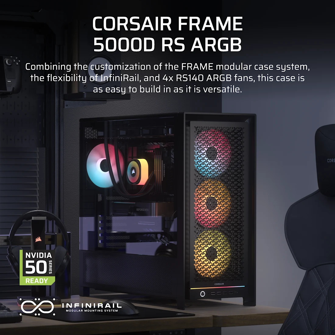 FRAME 5000D RS ARGB HIGH-AIRFLOW MID-TOWER PC CASE