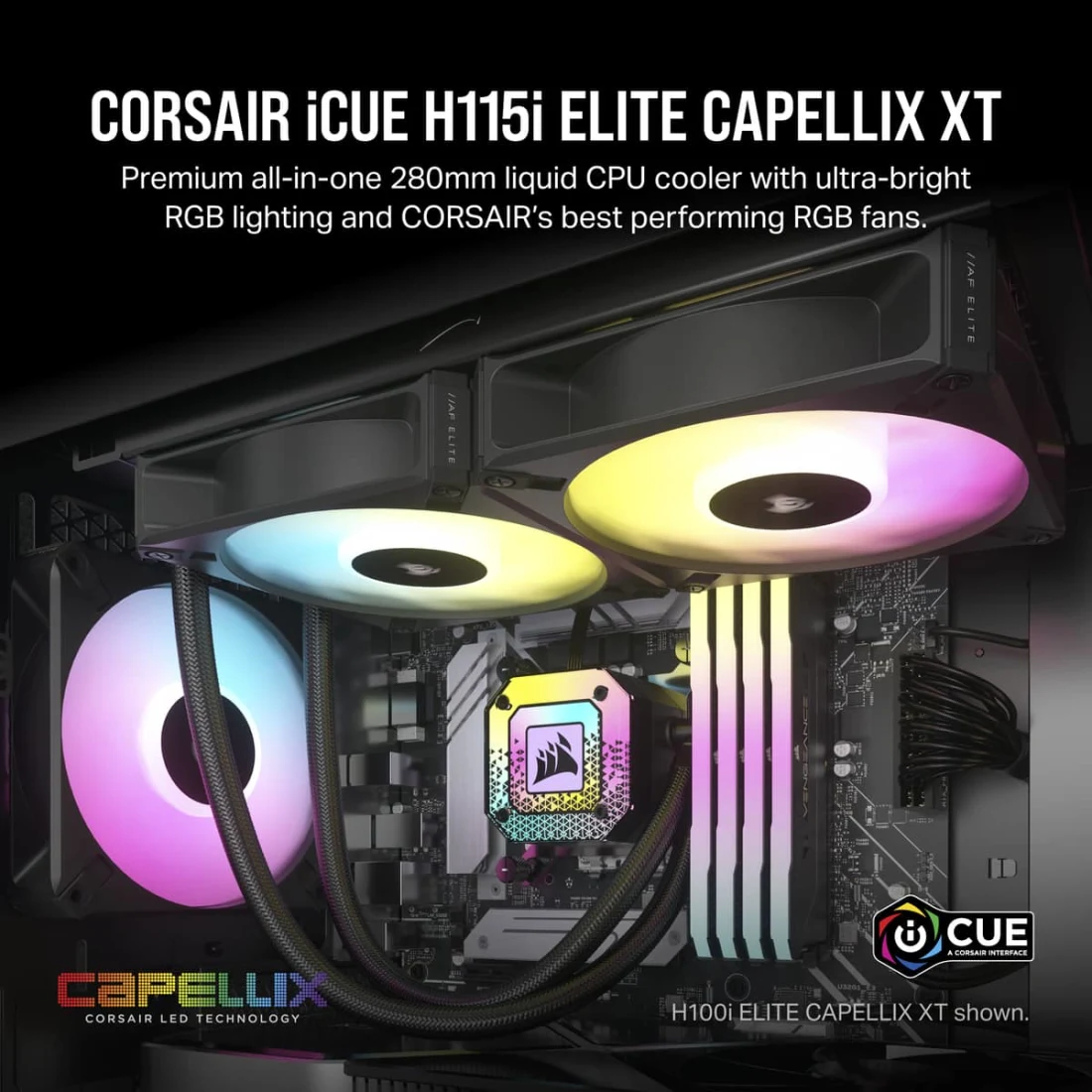 iCUE H115i ELITE CAPELLIX XT Liquid CPU Cooler