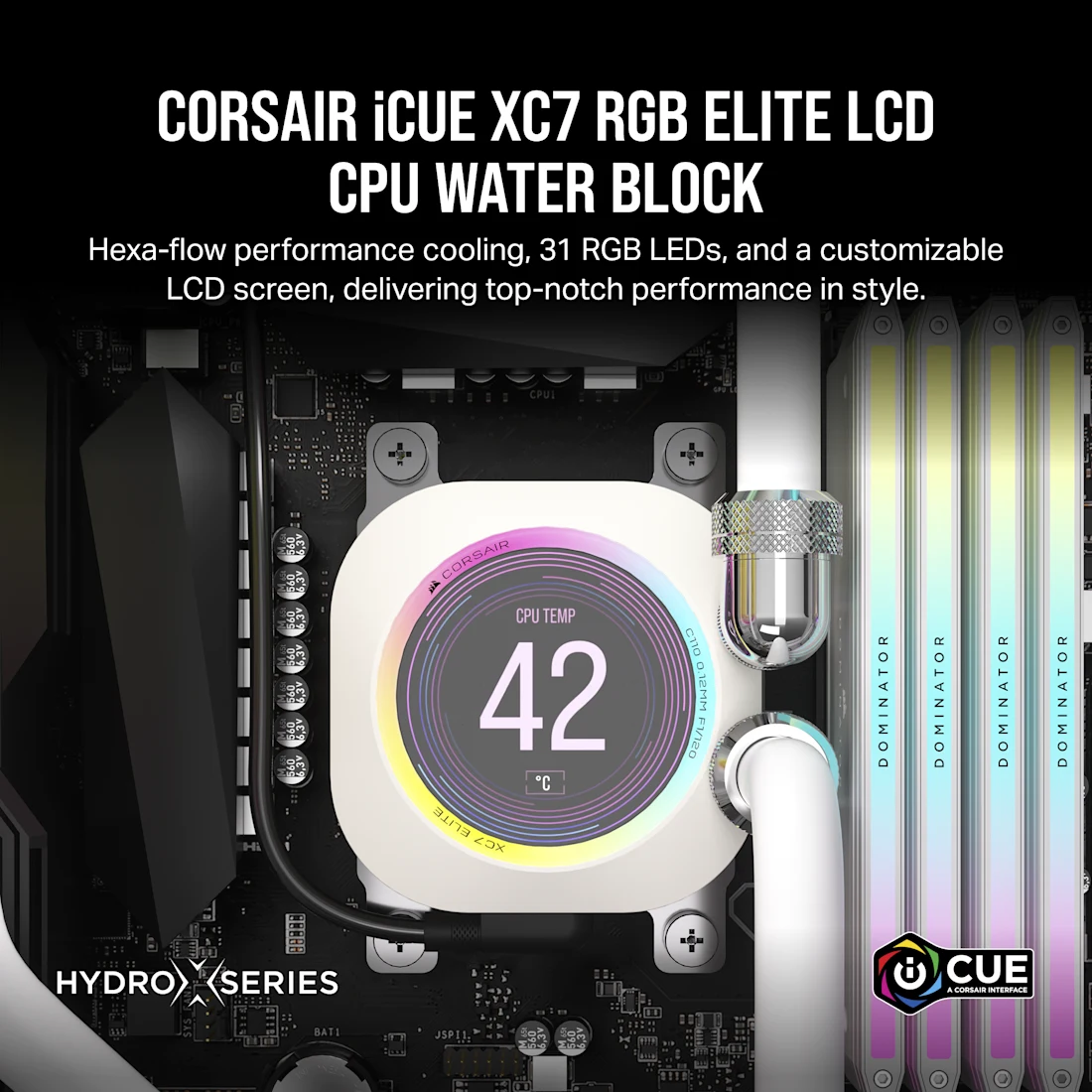 Corsair XC7 RGB ELITE LCD WHITE