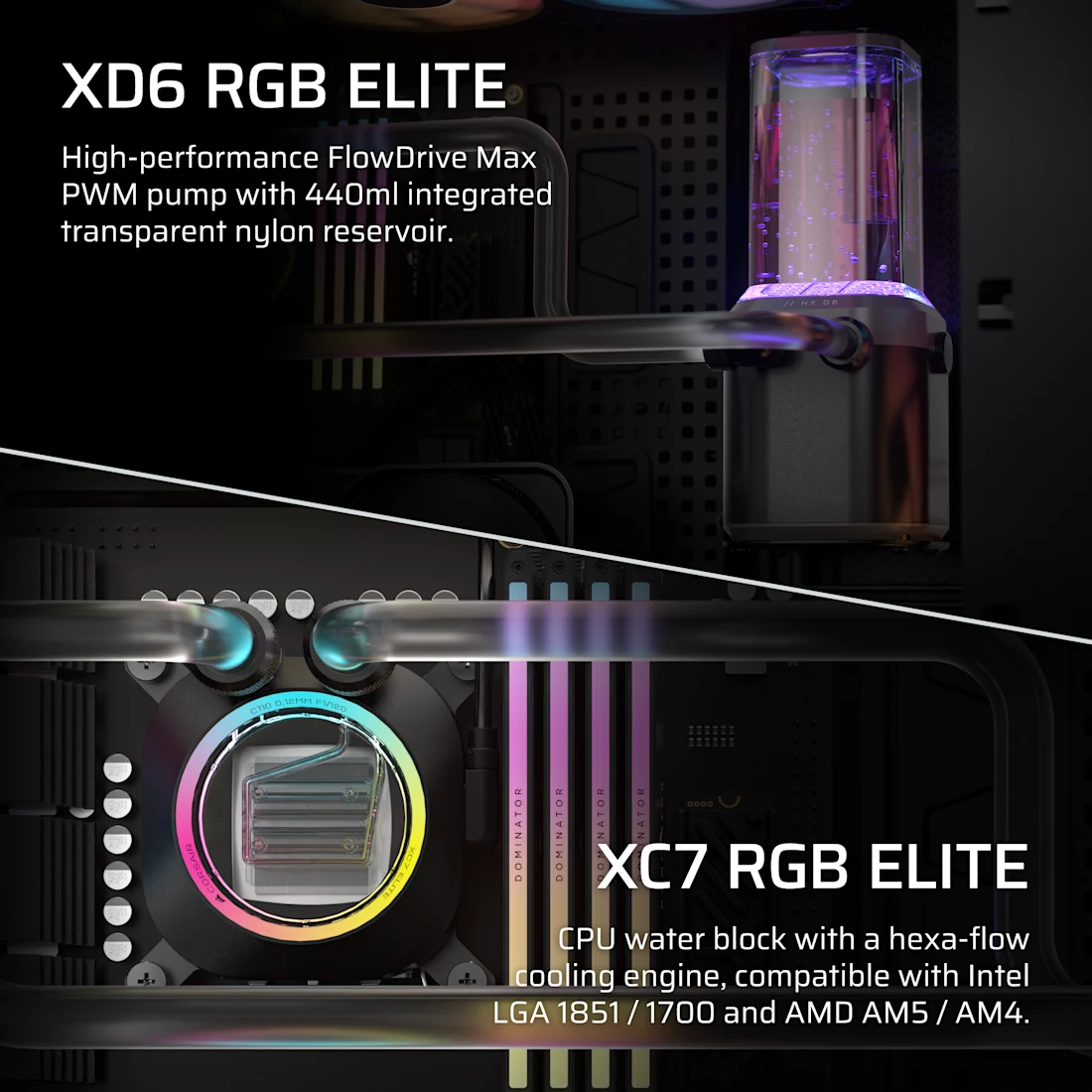 Corsair Hydro X Series iCUE Link XH505i Custom Cooling Kit - Thumbnail 5