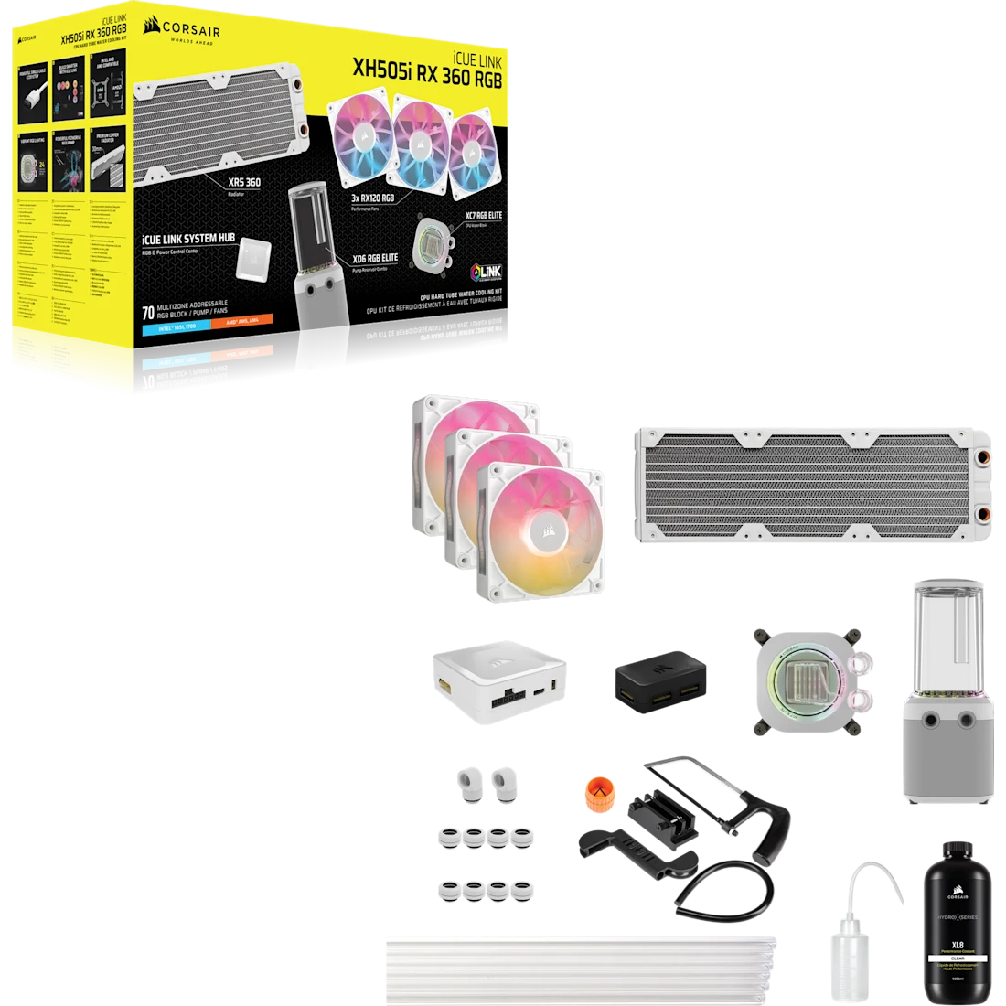 Corsair iCUE LINK XH505i RX 360 RGB Custom Cooling Kit - Thumbnail 3