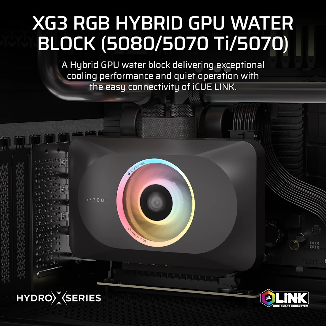 CORSAIR XG3 RGB Hybrid GPU Water Block - Thumbnail 3
