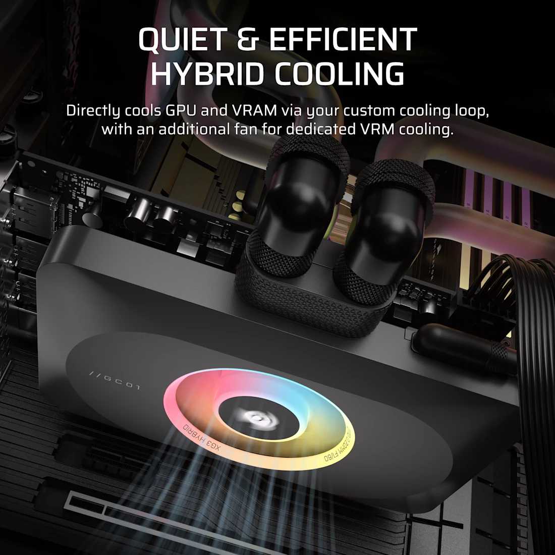 CORSAIR XG3 RGB Hybrid GPU Water Block - Thumbnail 4