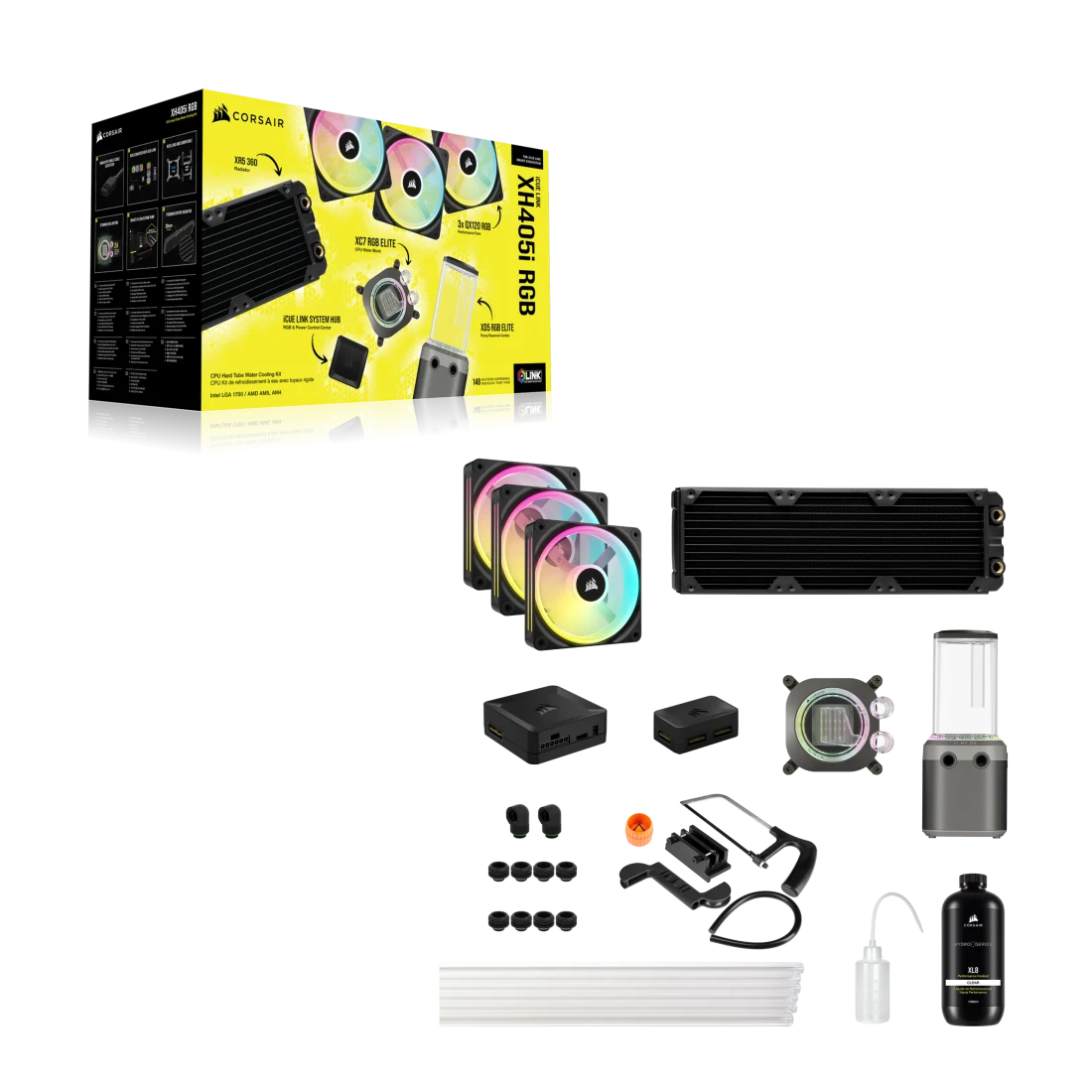 Hydro X Series iCUE LINK XH405i RGB Custom Cooling Kit