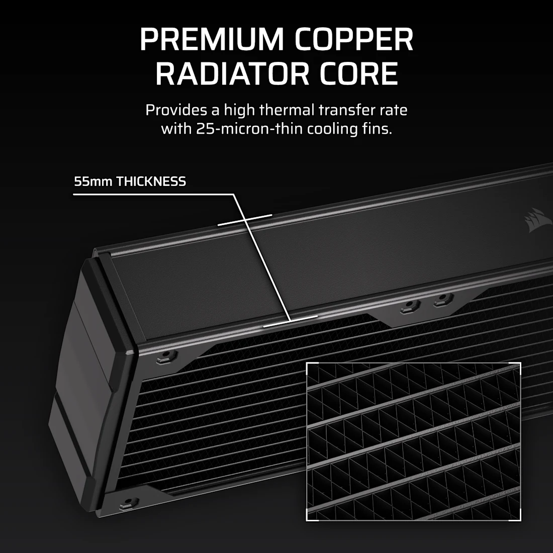 Hydro X Series XR7 360 V2 Custom Cooling Radiator - Thumbnail 4
