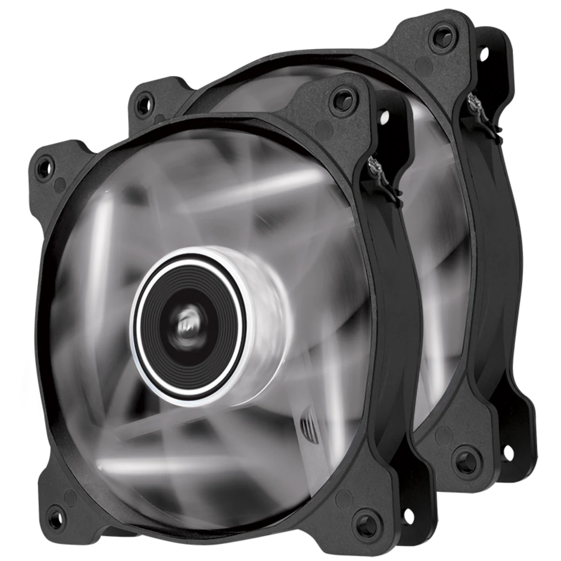 Air Series SP120 LED White High Static Pressure 120mm Fan Twin Pack