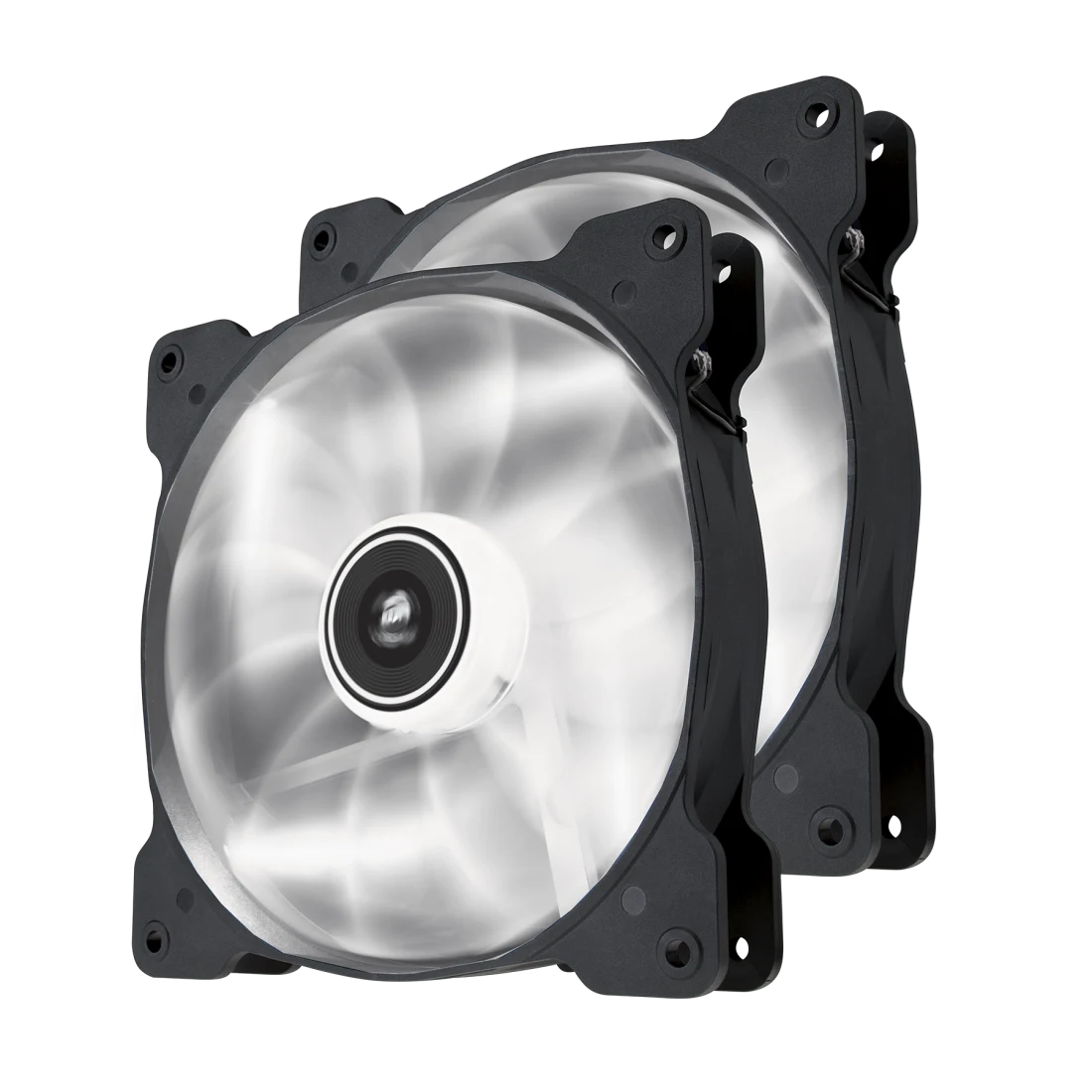 Air Series SP140 LED White High Static Pressure 140mm Fan Twin Pack