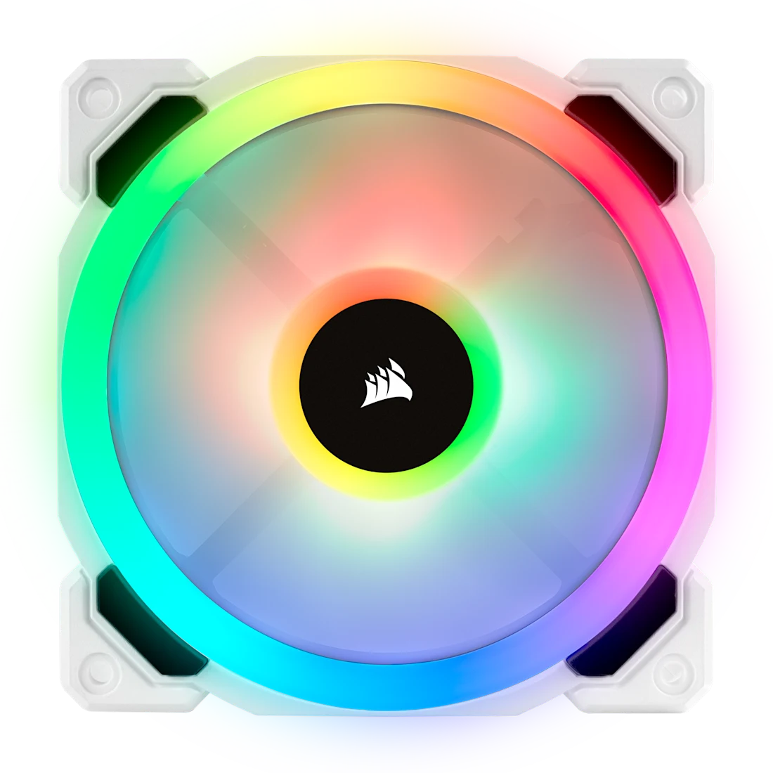 Corsair LL120 RGB 120mm Dual Light Loop RGB LED PWM Fan Single Pack White - Thumbnail 2