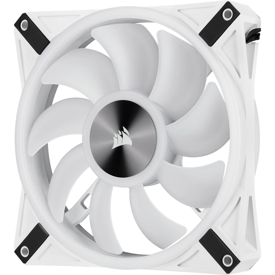Corsair iCUE QL140 RGB 140mm PWM Dual White Fan Kit with Lighting Node CORE - Thumbnail 5
