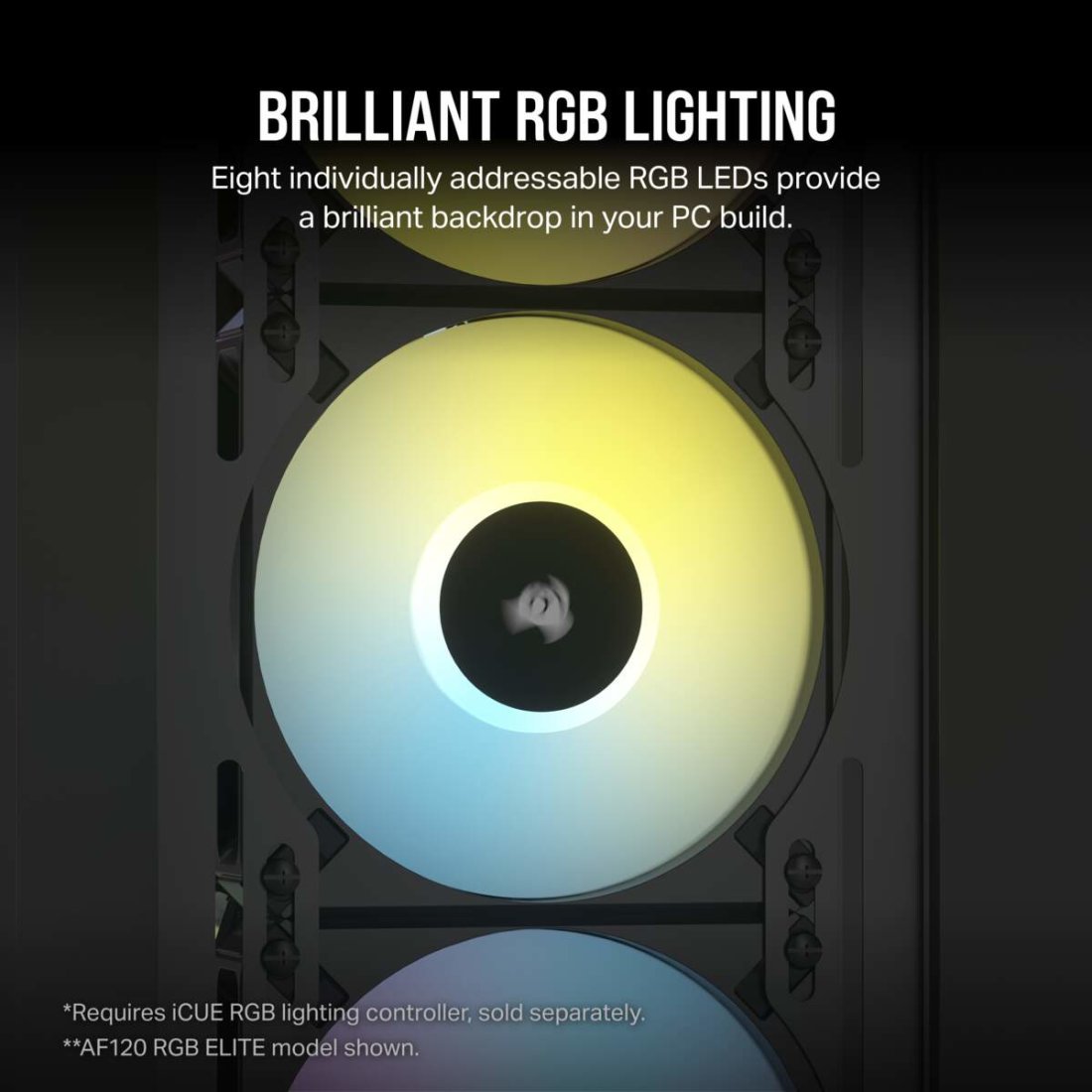 iCUE AF140 RGB ELITE 140mm PWM Fan - Thumbnail 5