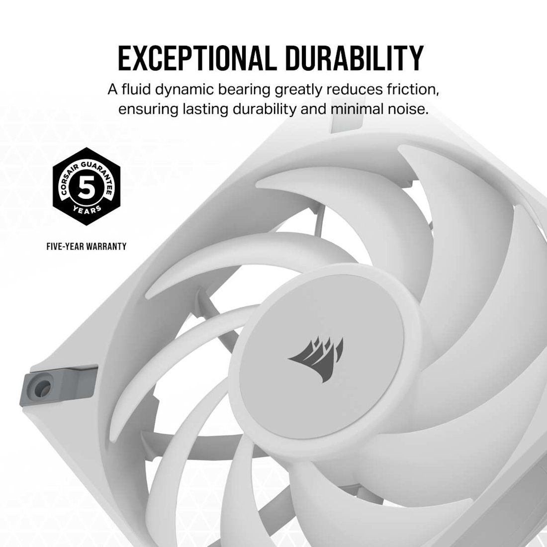 iCUE AF120 RGB ELITE 120mm PWM Fan - White - Thumbnail 3