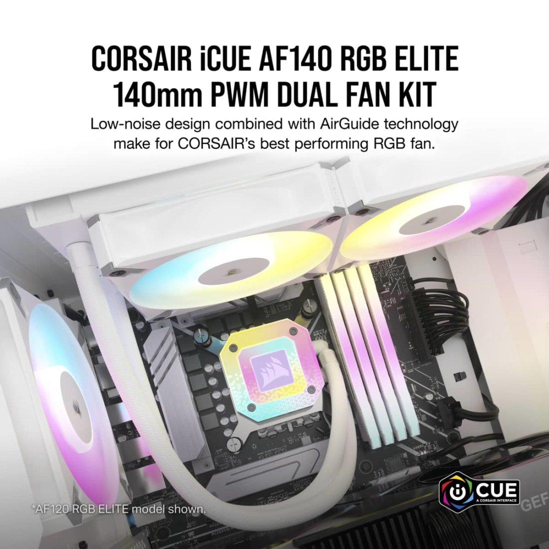 iCUE AF140 RGB ELITE 140mm PWM Dual Fan Kit - Thumbnail 3