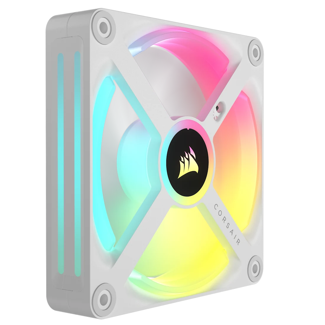 Corsair QX120 RGB Single White iCUELINK 120mm PWM PC Fan - Thumbnail 5