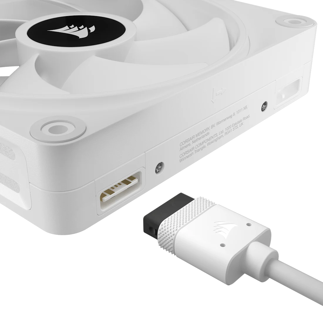 Corsair QX120 RGB Single White iCUELINK 120mm PWM PC Fan - Thumbnail 3