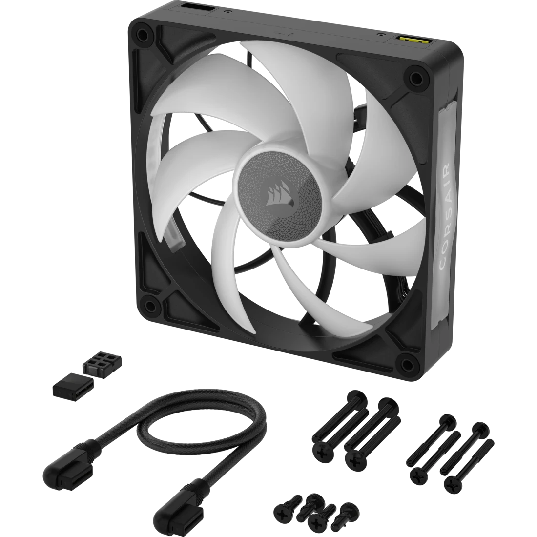 iCUE LINK RX140 MAX RGB 140mm PWM Thick Fan Expansion - Thumbnail 3