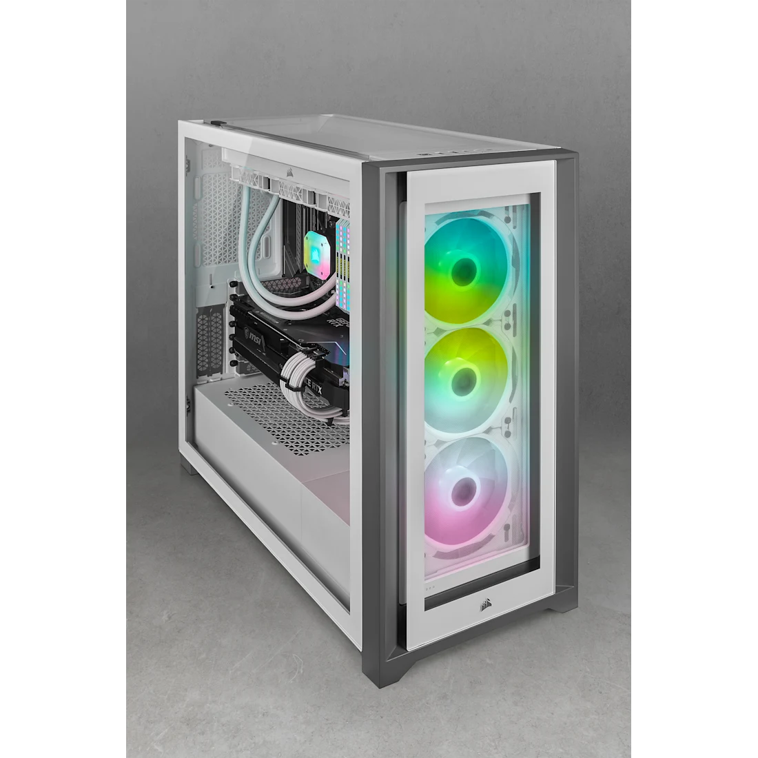 Corsair iCUE SP120 RGB ELITE Performance 120mm PWM Triple Fan Kit with iCUE Lighting Node CORE