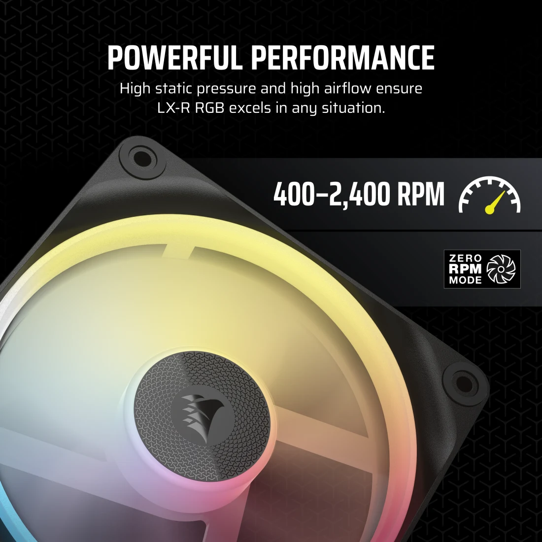 iCUE LINK LX120-R RGB 120mm PWM Reverse Fans Starter Kit