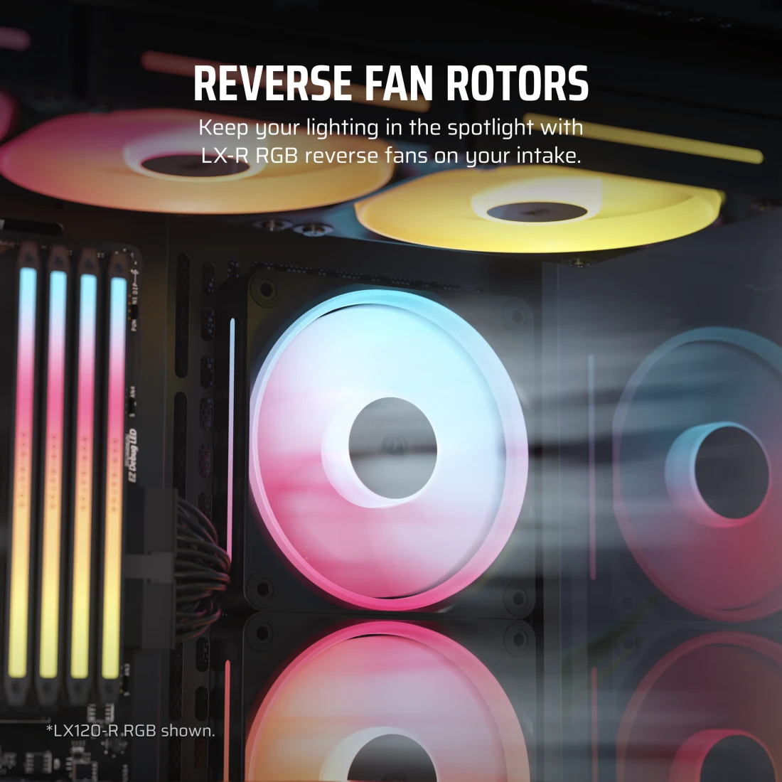 iCUE LINK LX140-R RGB 140mm PWM Reverse Fan Expansion