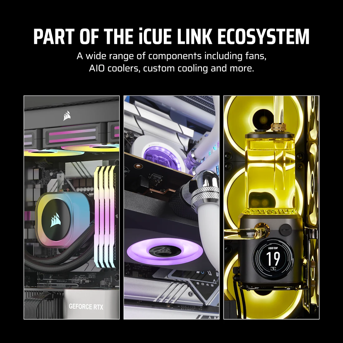 iCUE LINK LX140-R RGB 140mm PWM Reverse Fan Expansion