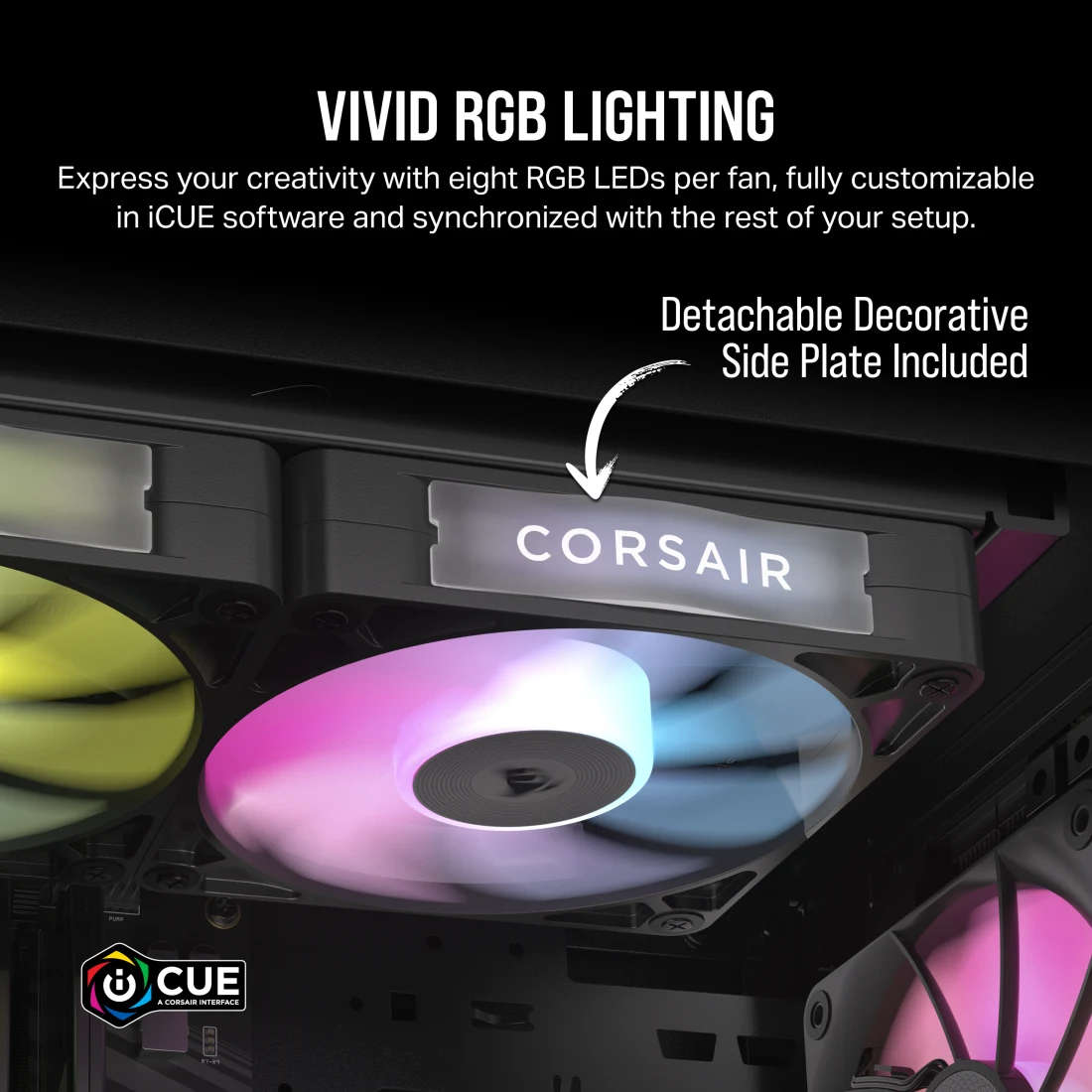 CORSAIR iCUE LINK RX120 RGB Triple 120mm PWM Fan Starter Kit - Thumbnail 3