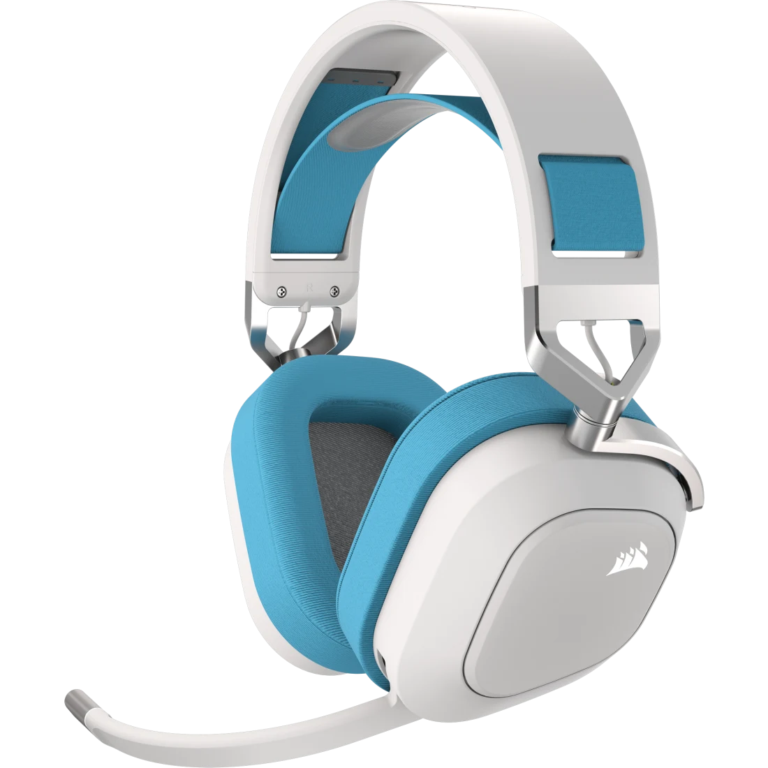 HS80 RGB WIRELESS Premium Gaming Headset with Spatial Audio – Ethereal Blue