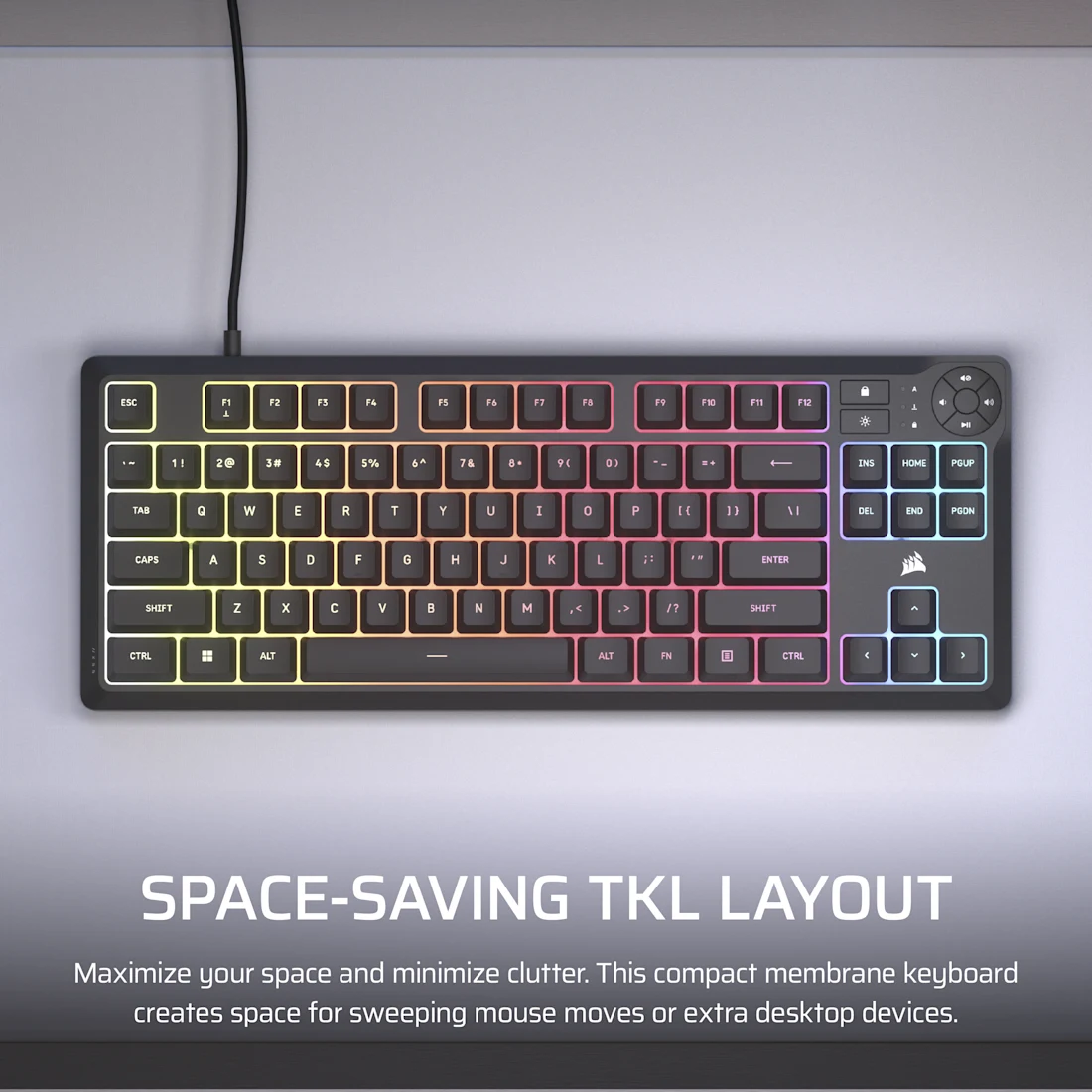 K55 CORE TKL RGB Gaming Keyboard - Thumbnail 4