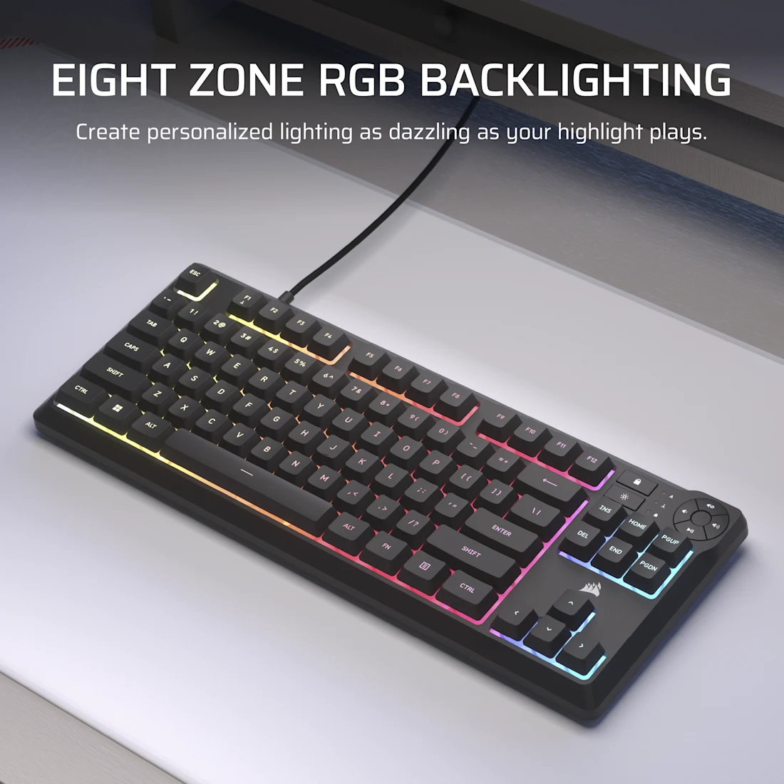K55 CORE TKL RGB Gaming Keyboard - Thumbnail 2
