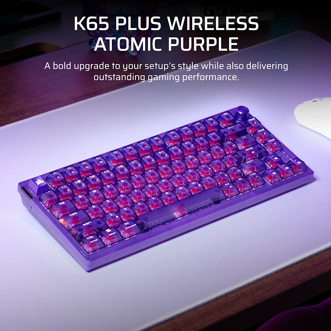 Corsair K65 Plus Wireless Mechanical Keyboard - Thumbnail 2