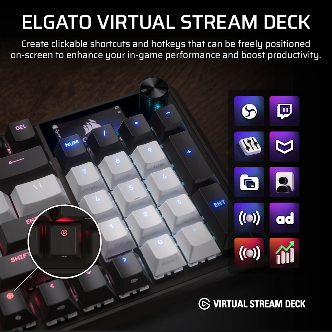 Corsair VANGUARD 96 Mechanical Gaming Keyboard - Thumbnail 2