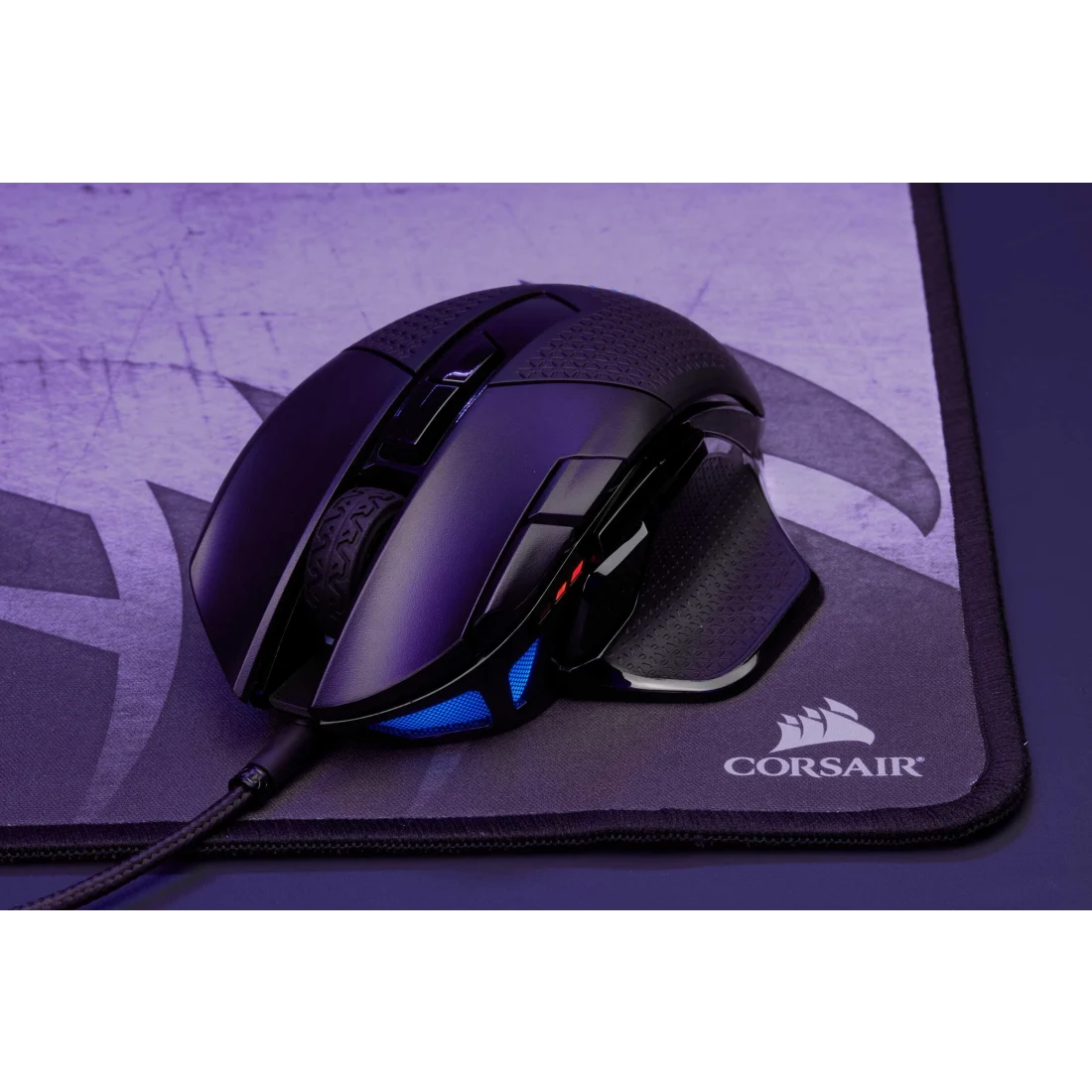 CORSAIR Nightsword RGB Tunable FPS/MOBA Wired Optical Gaming Mouse - Thumbnail 2