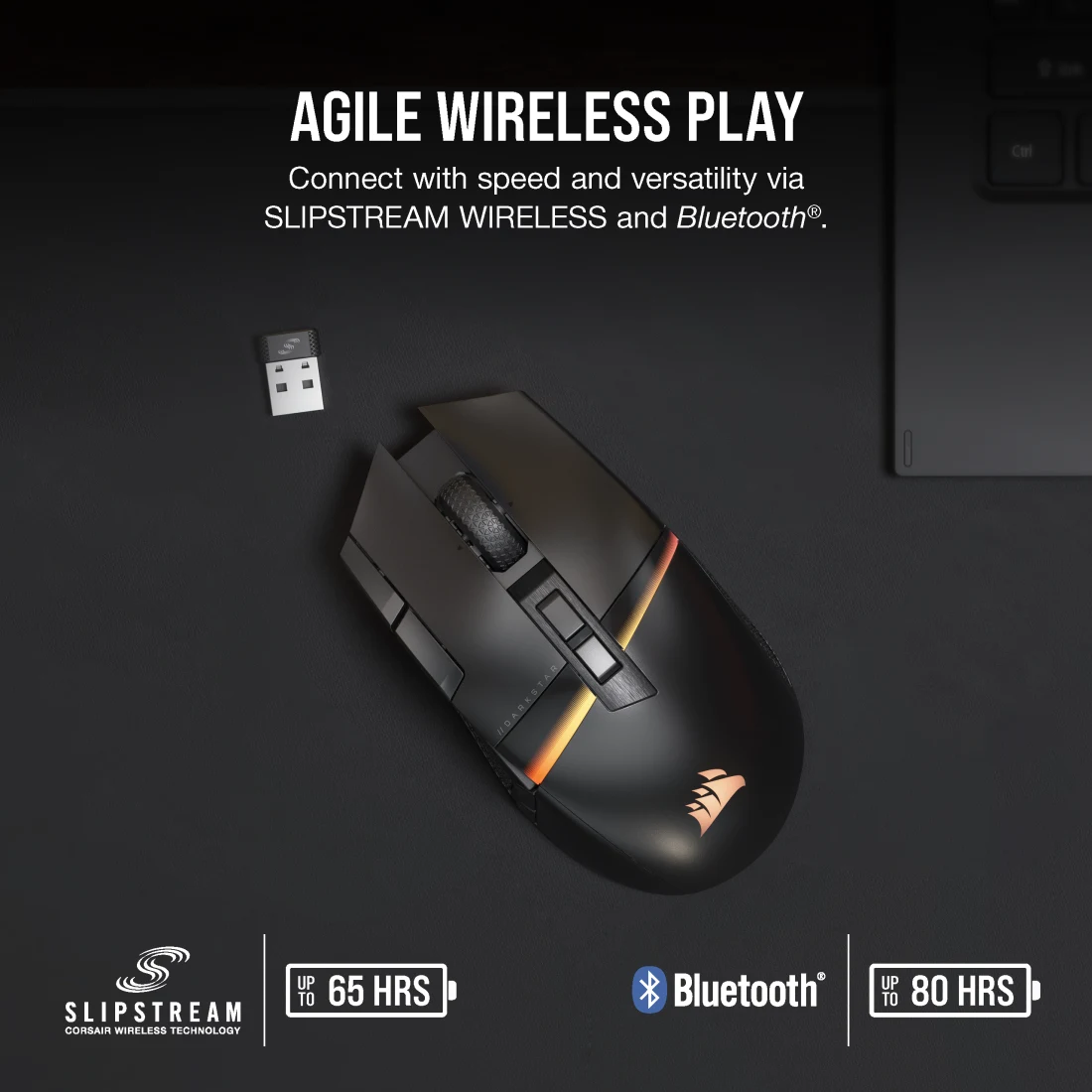 DARKSTAR WIRELESS RGB MMO Gaming Mouse