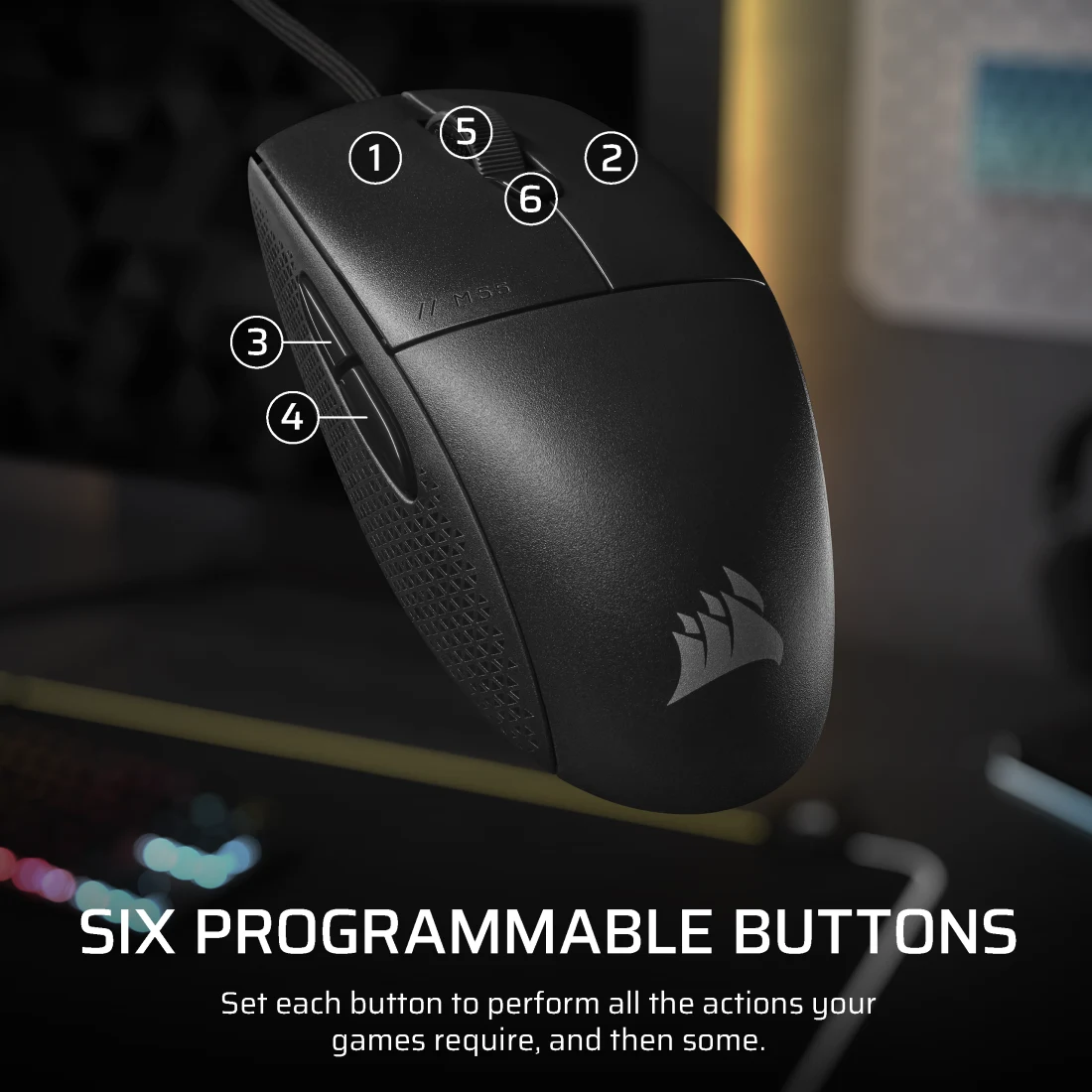 M55 Lightweight Gaming Mouse - Thumbnail 4